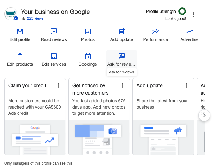 Business on Goolge